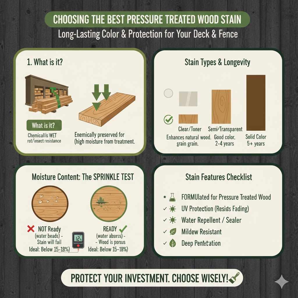 Choosing the Best Pressure Treated Wood Stain for Long-Lasting Color

