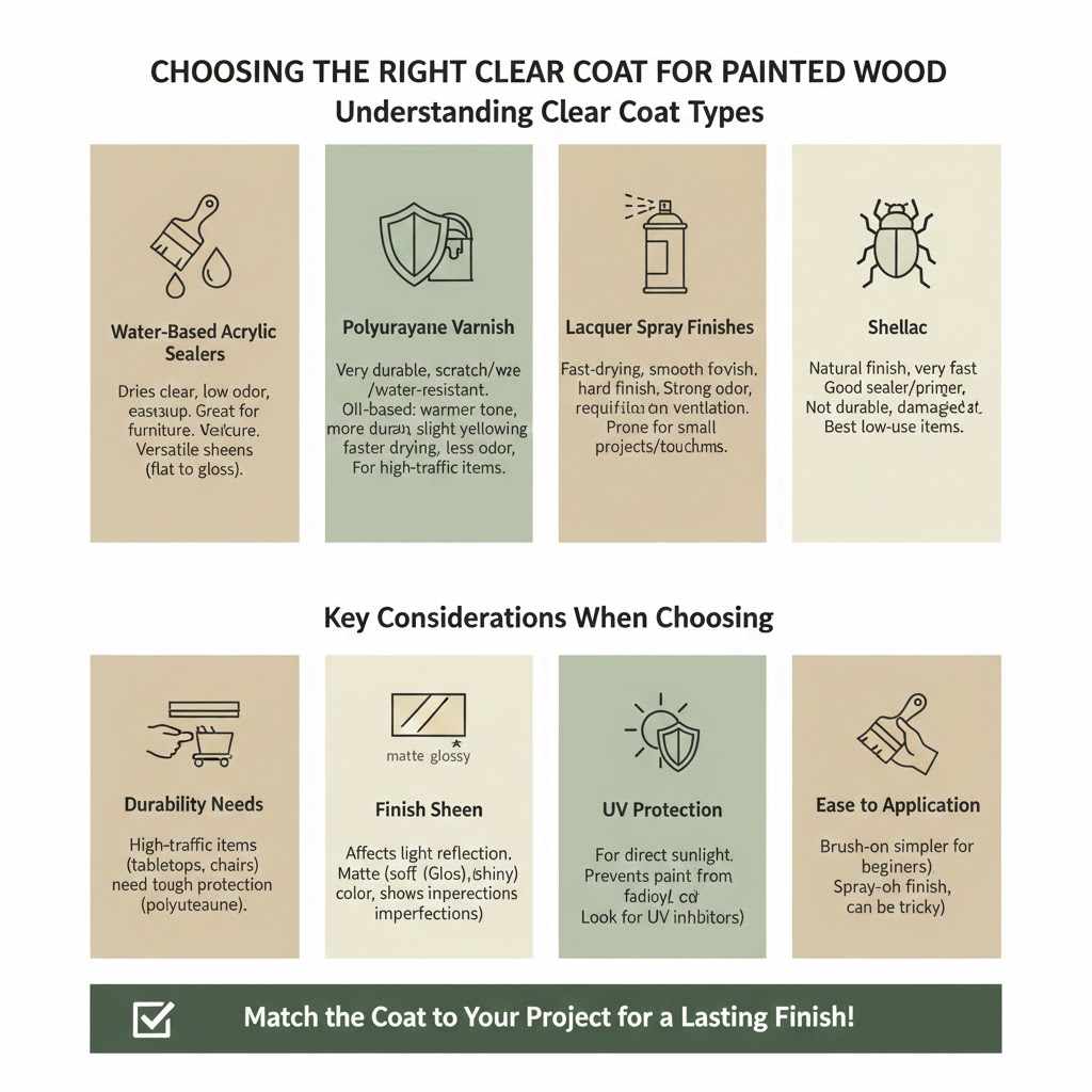 Choosing the Right Clear Coat for Painted Wood

