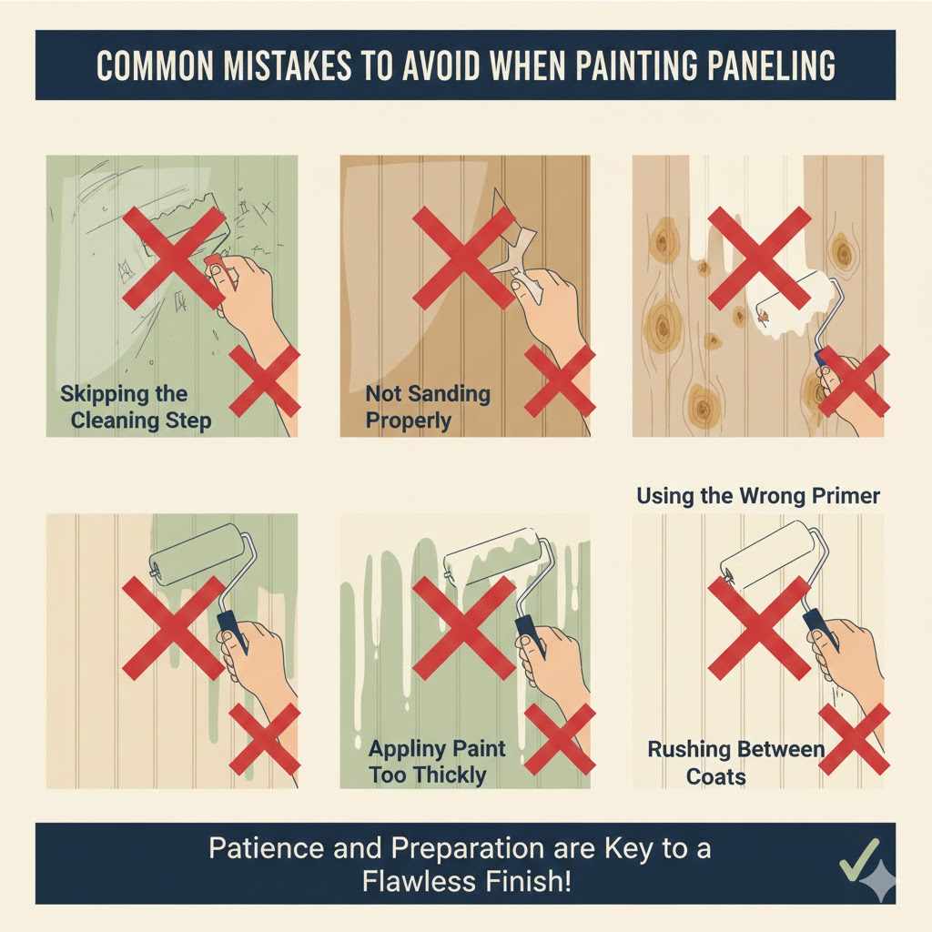 Common Mistakes to Avoid When Painting Paneling

