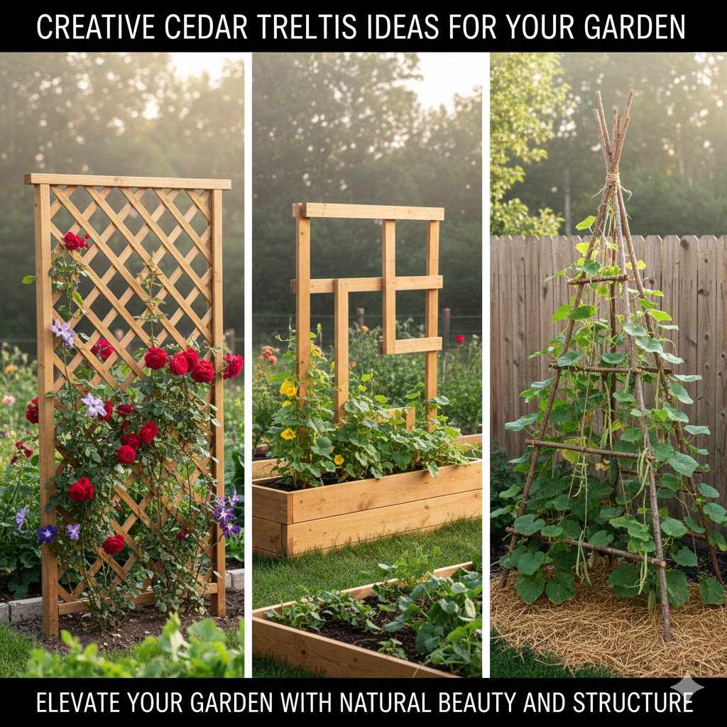 Creative Cedar Trellis Ideas For Your Garden