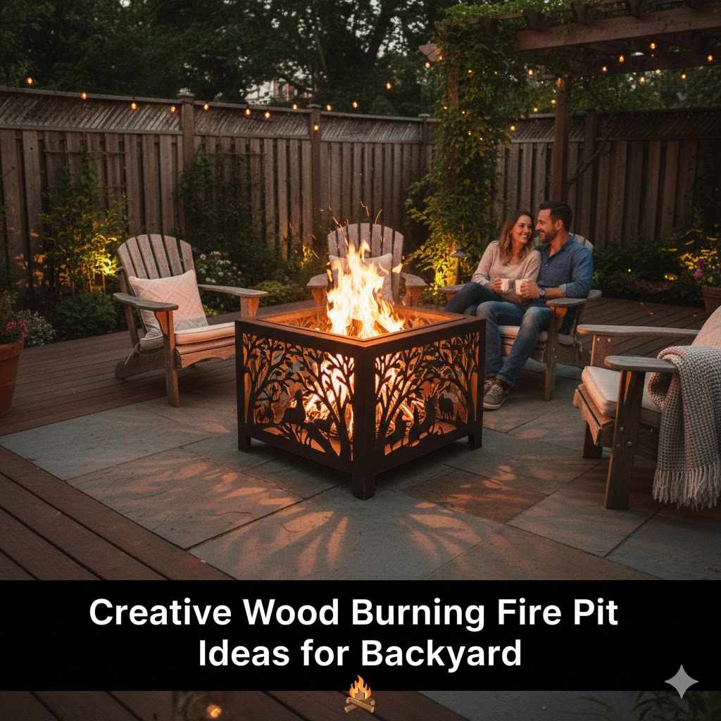 Creative Wood Burning Fire Pit Ideas for Backyard