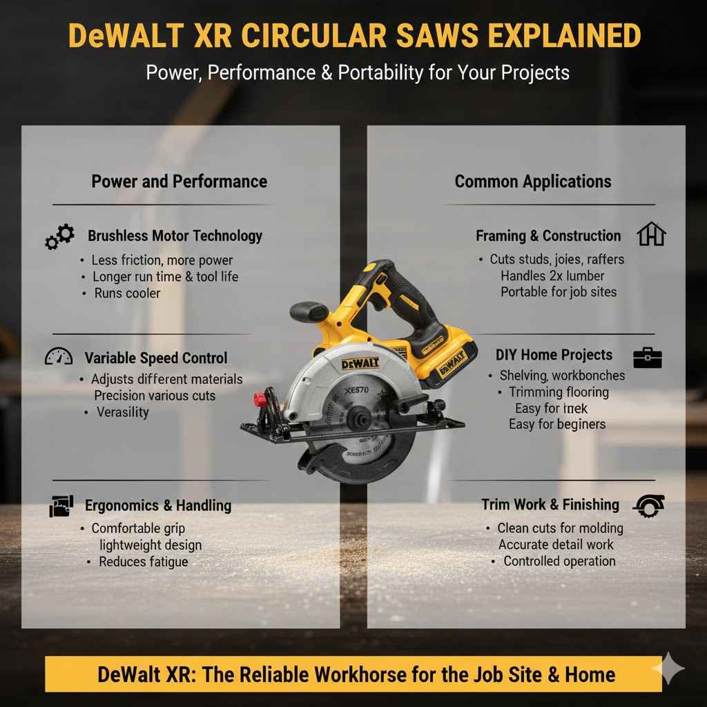 DeWalt XR Circular Saws Explained