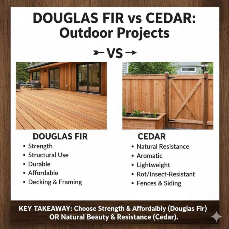 Douglas Fir vs Cedar Outdoor Projects
