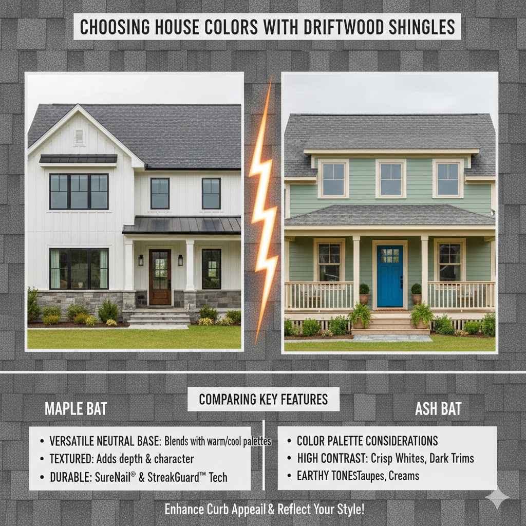 Choosing The Best House Colors With Driftwood Owens Corning Duration