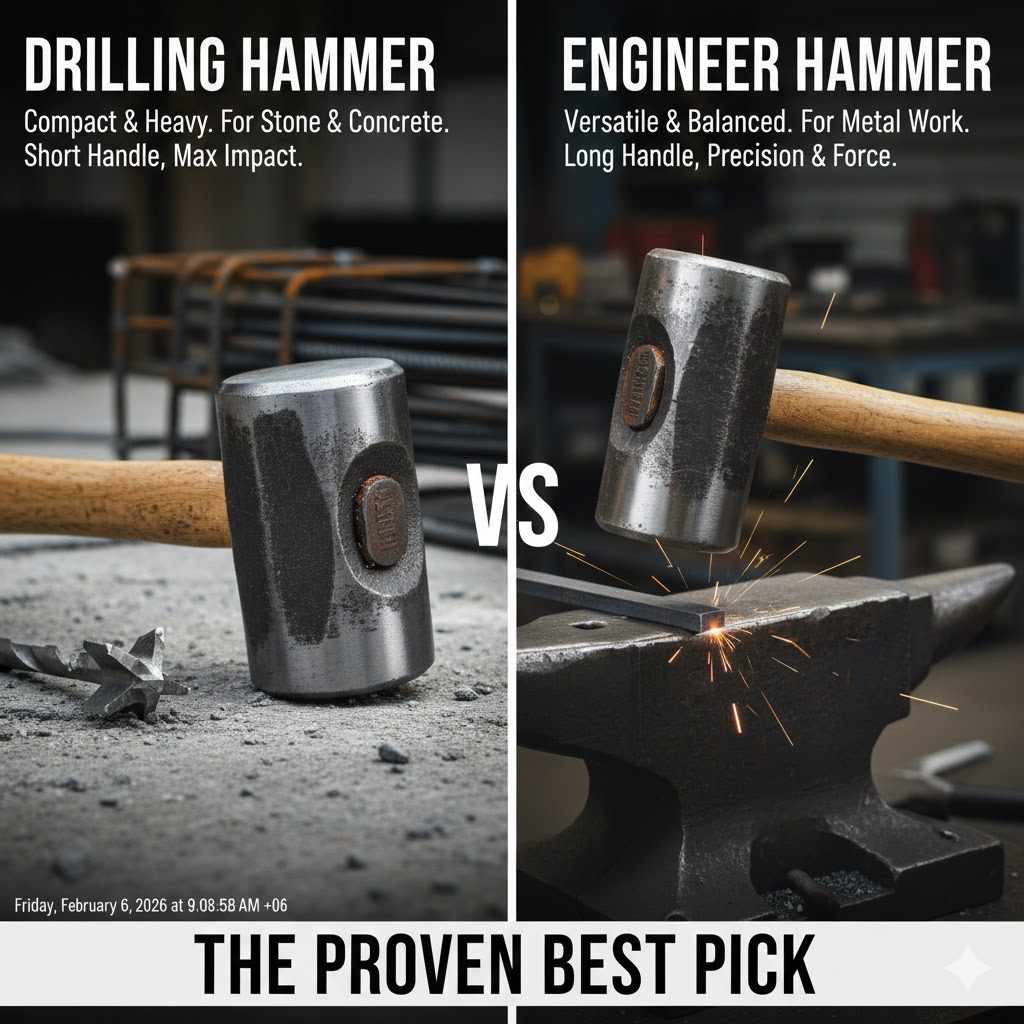 Drilling Hammer Vs Engineer Hammer