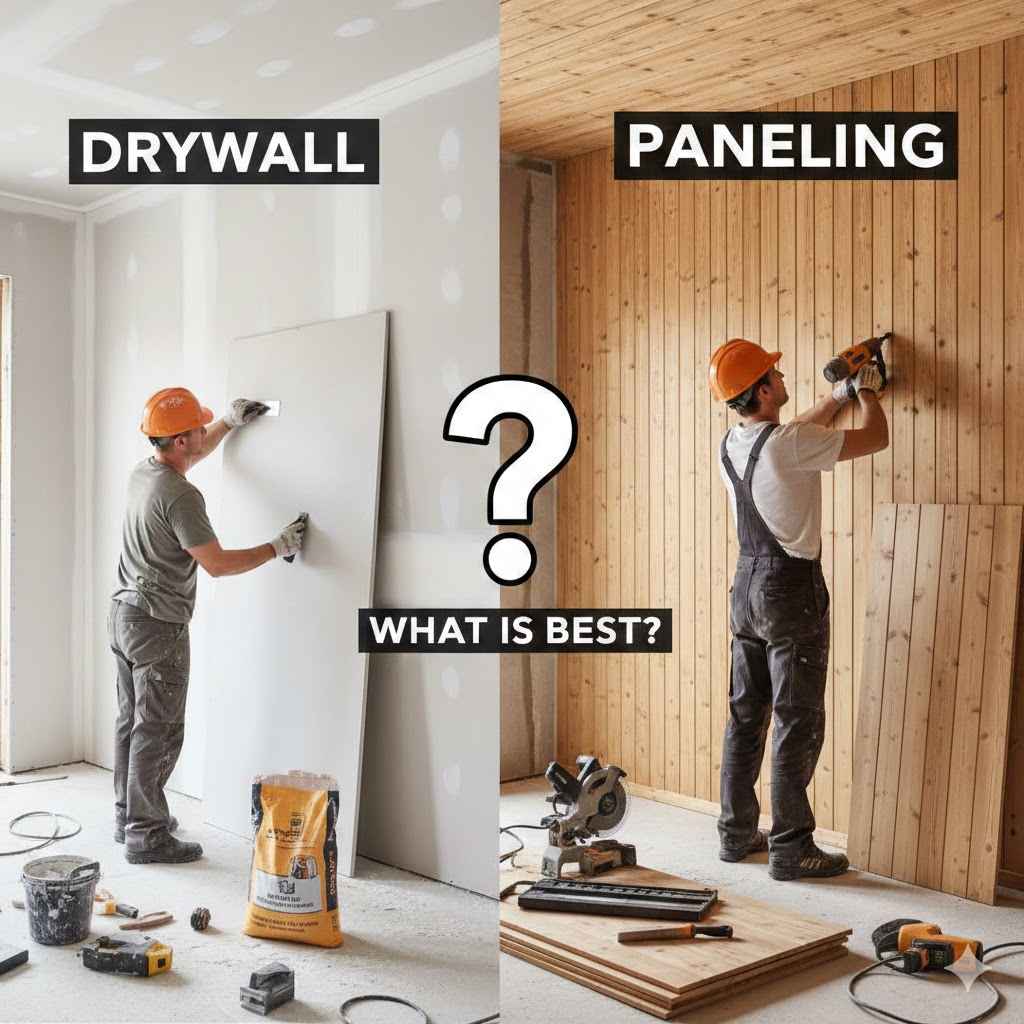 Drywall Versus Paneling What Is Best