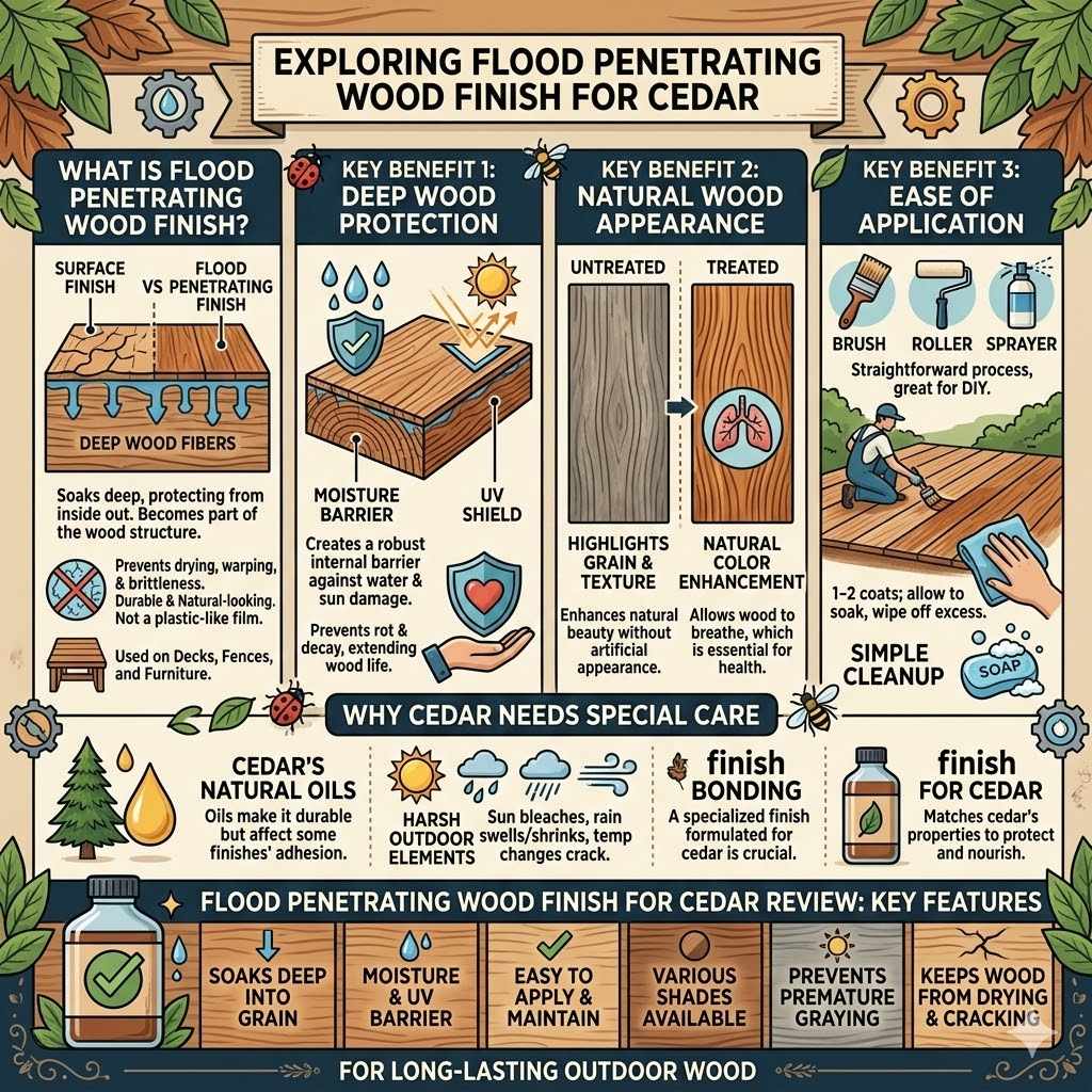 Exploring Flood Penetrating Wood Finish for Cedar