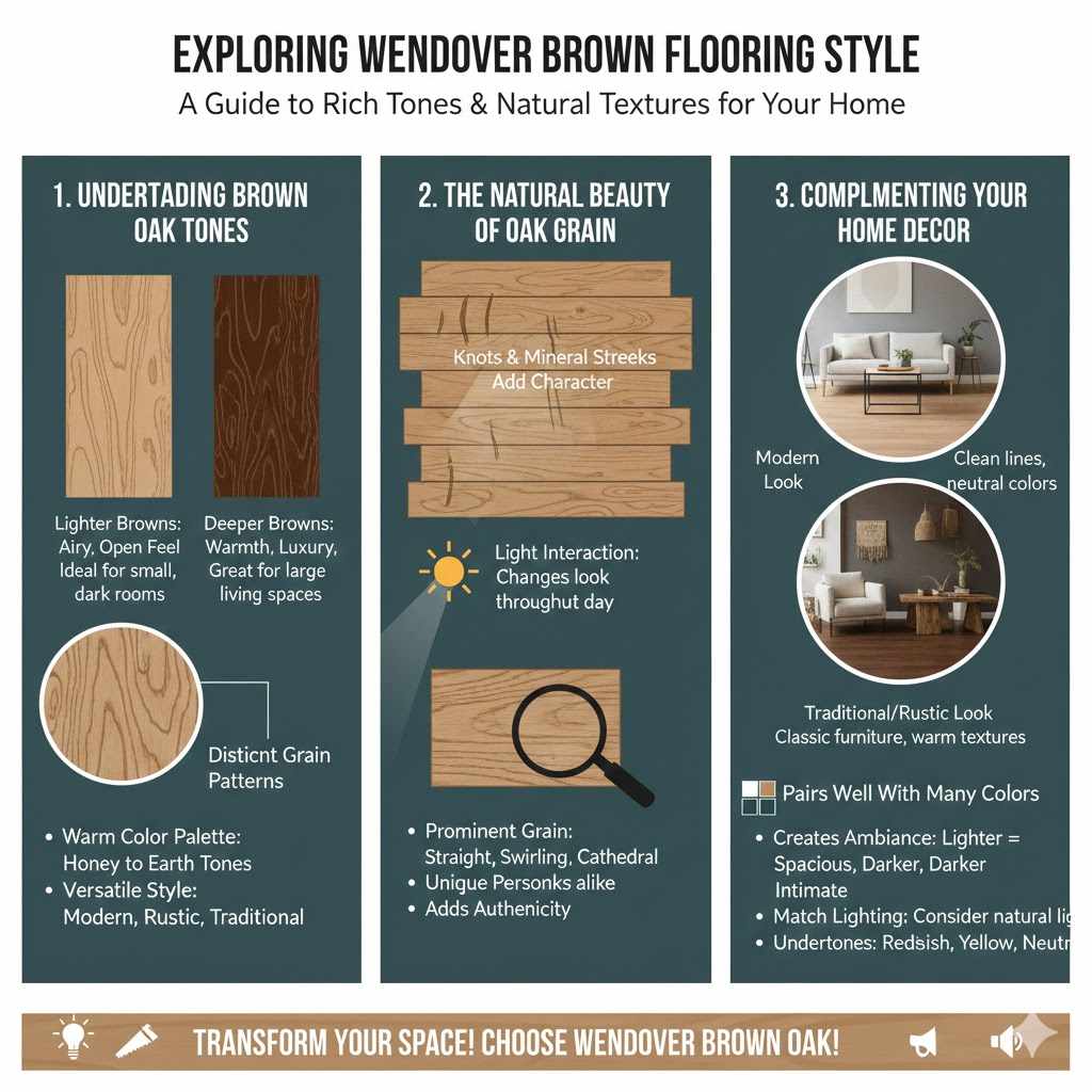Exploring Wendover Brown Oak Flooring Style