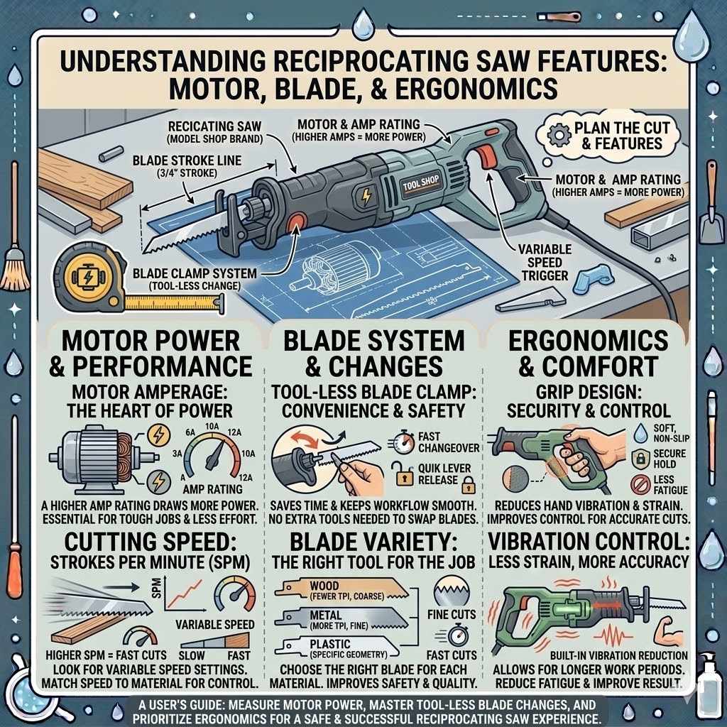 Exploring the Tool Shop Reciprocating Saw Features