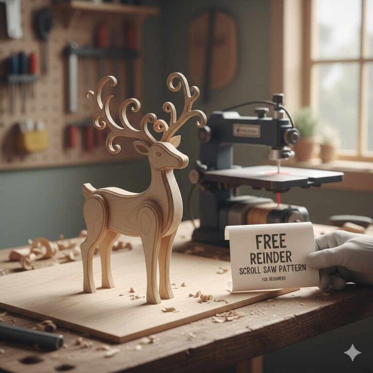 Free Reindeer Scroll Saw Pattern For Beginners