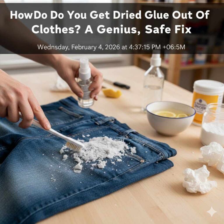 How Do You Get Dried Glue Out Of Clothes