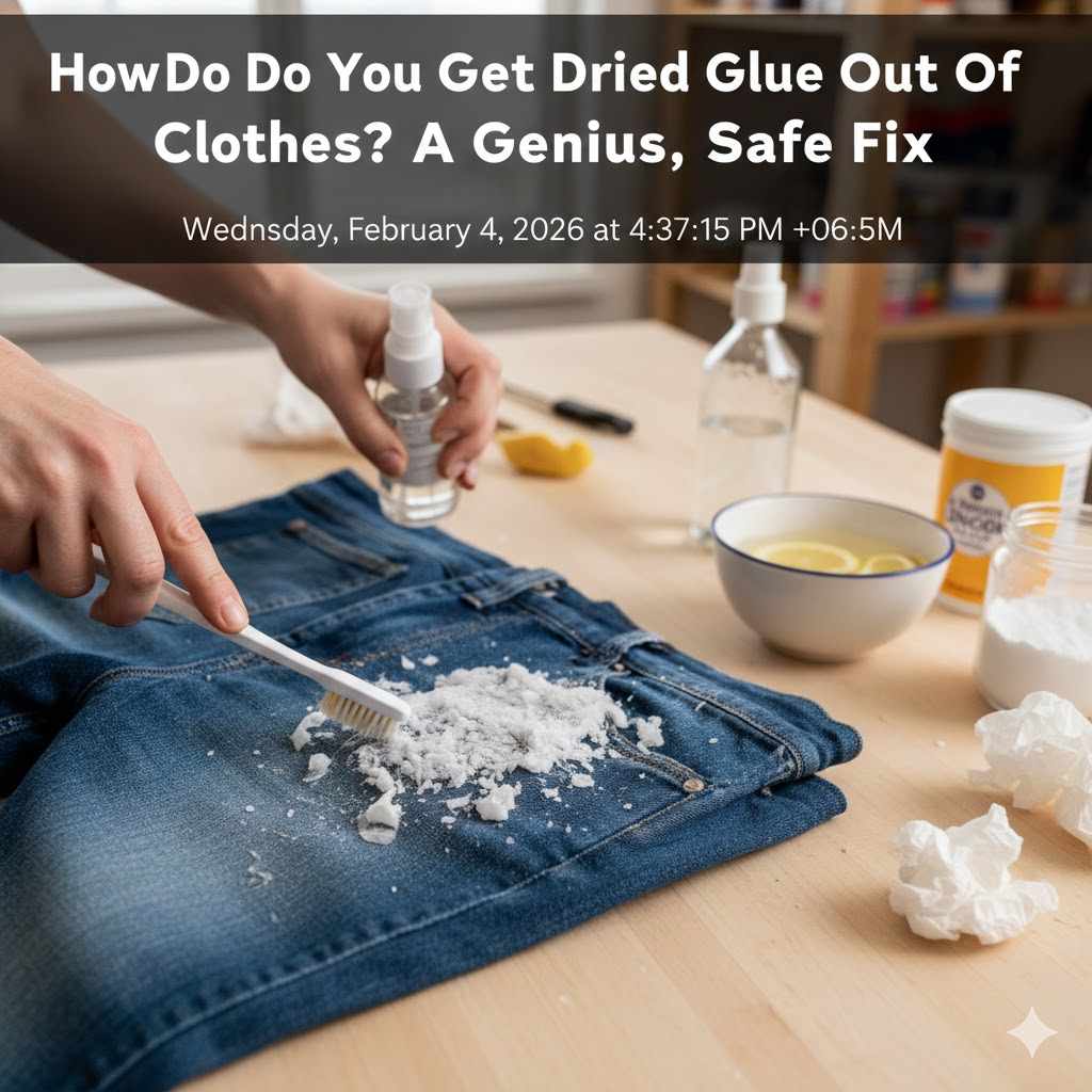 How Do You Get Dried Glue Out Of Clothes