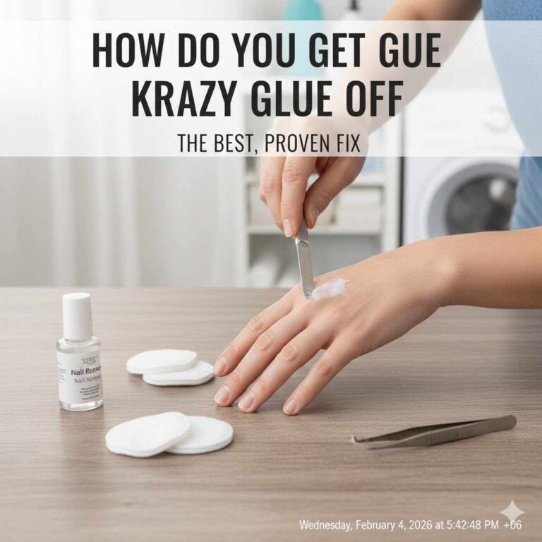 How Do You Get Krazy Glue Off