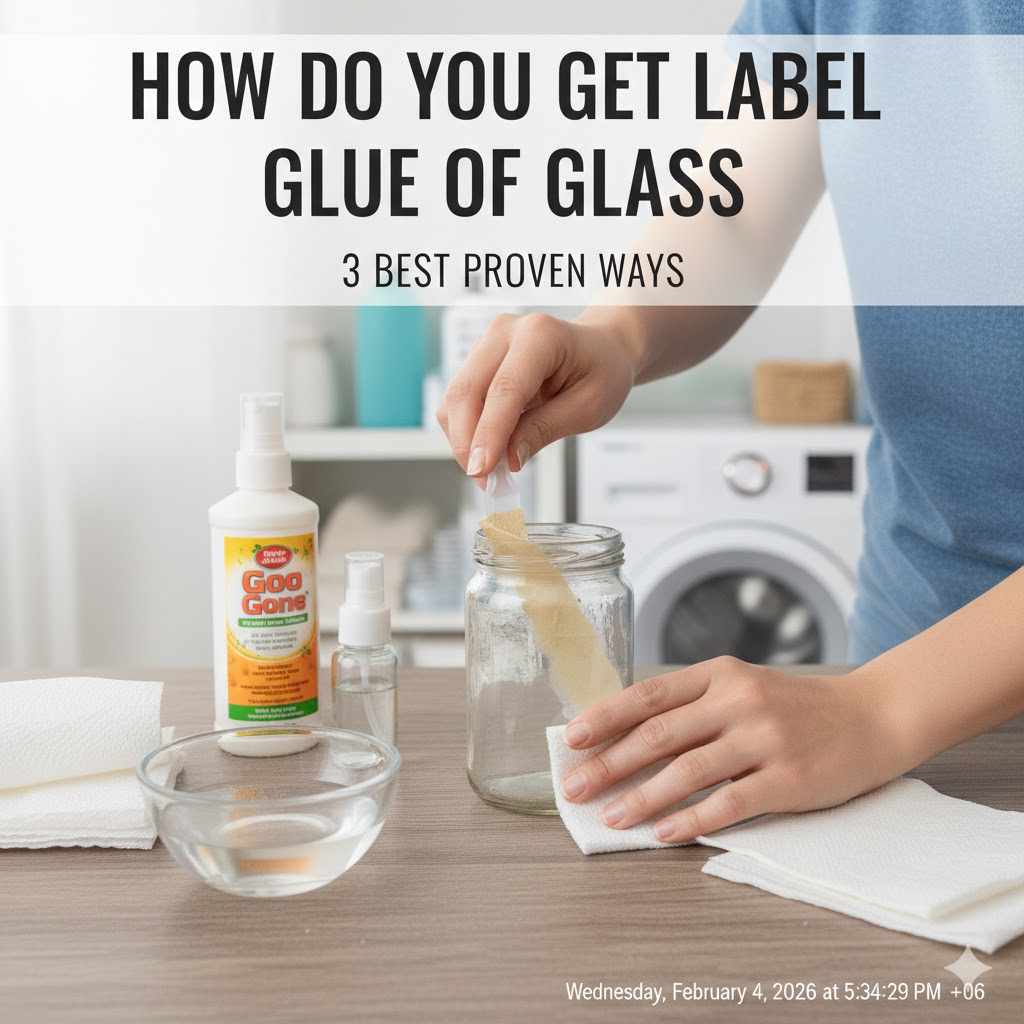 How Do You Get Label Glue Off Glass