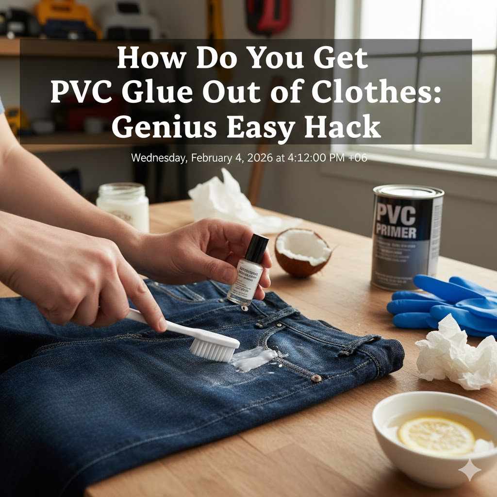 How Do You Get PVC Glue Out of Clothes