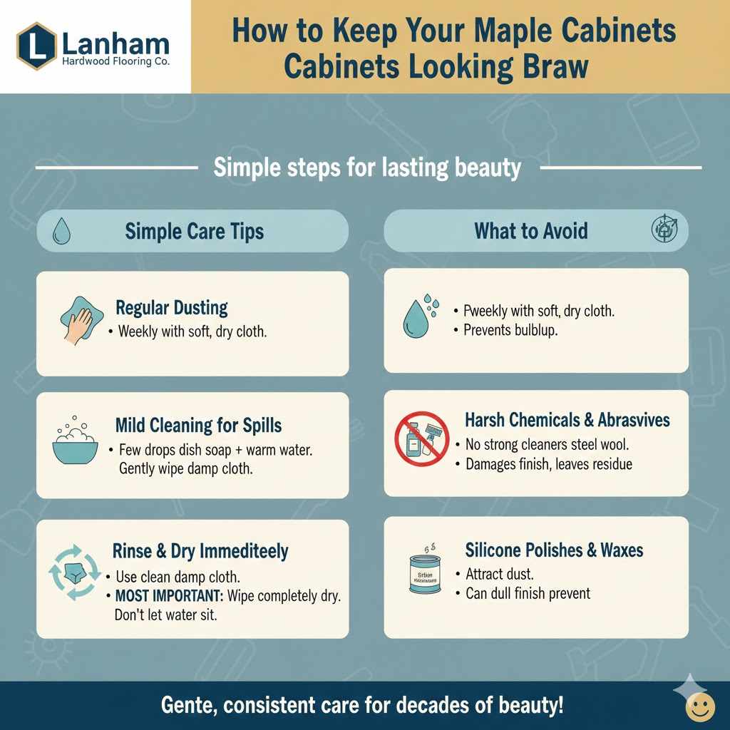 How to Keep Your Maple Cabinets Looking Brand New