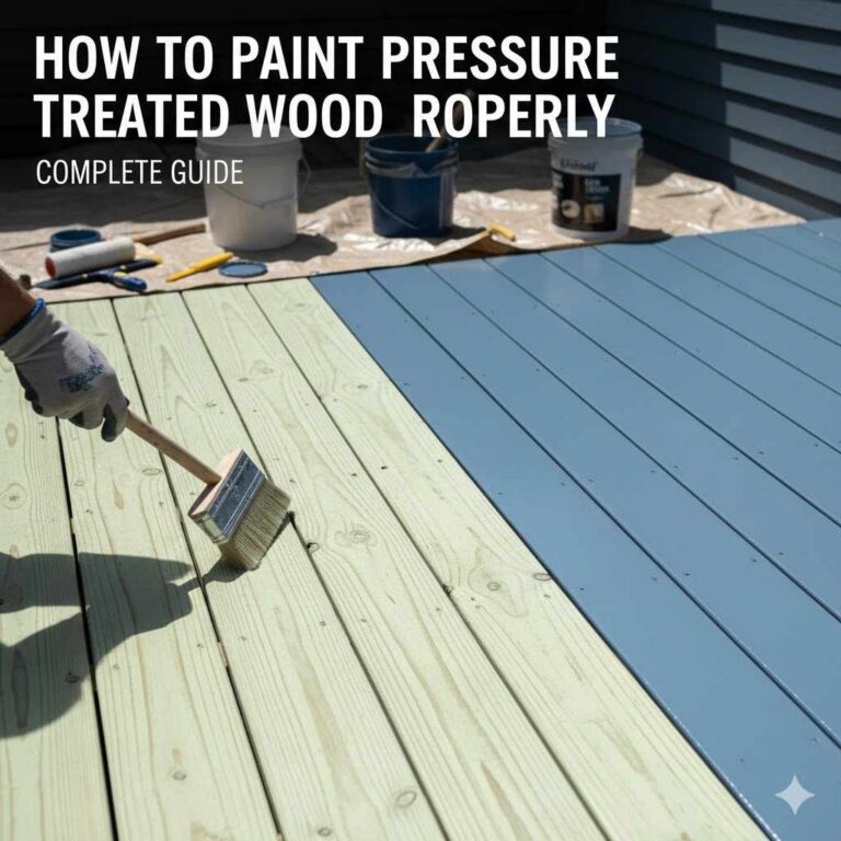 How to Paint Pressure Treated Wood Properly