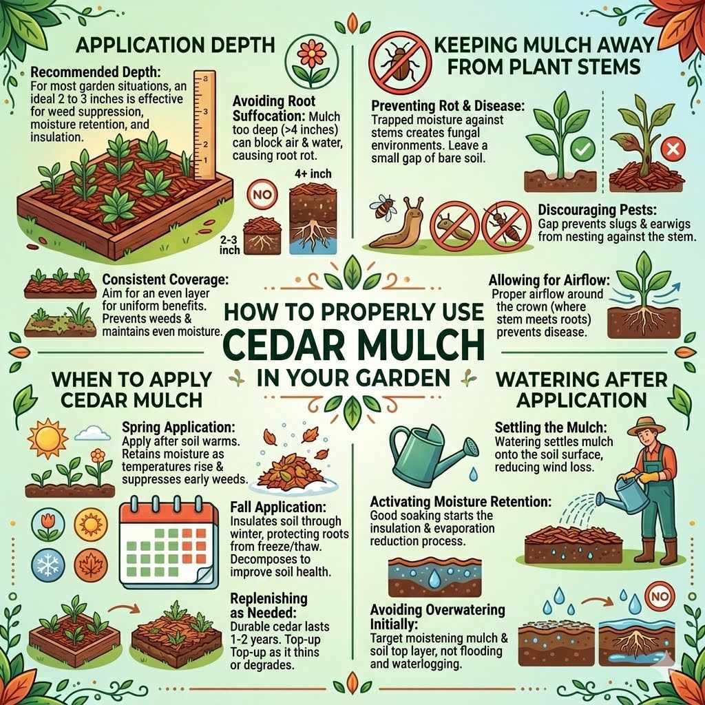 How to Properly Use Cedar Mulch in Your Garden