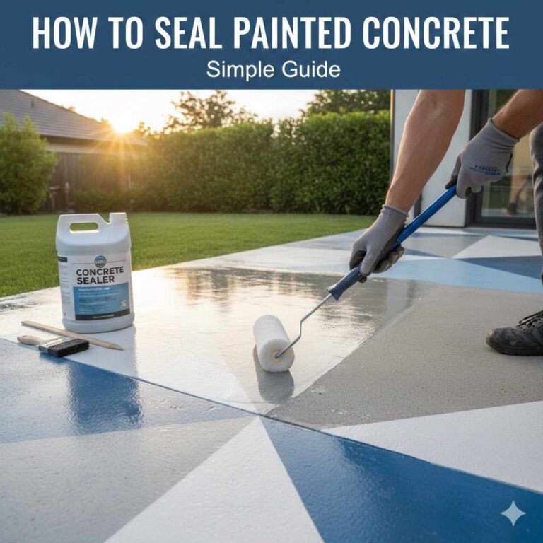 How to Seal Painted Concrete Simple Guide
