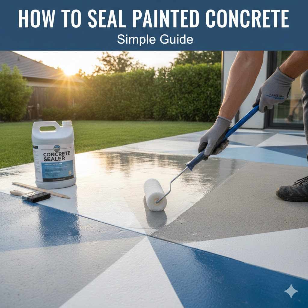 How to Seal Painted Concrete Simple Guide