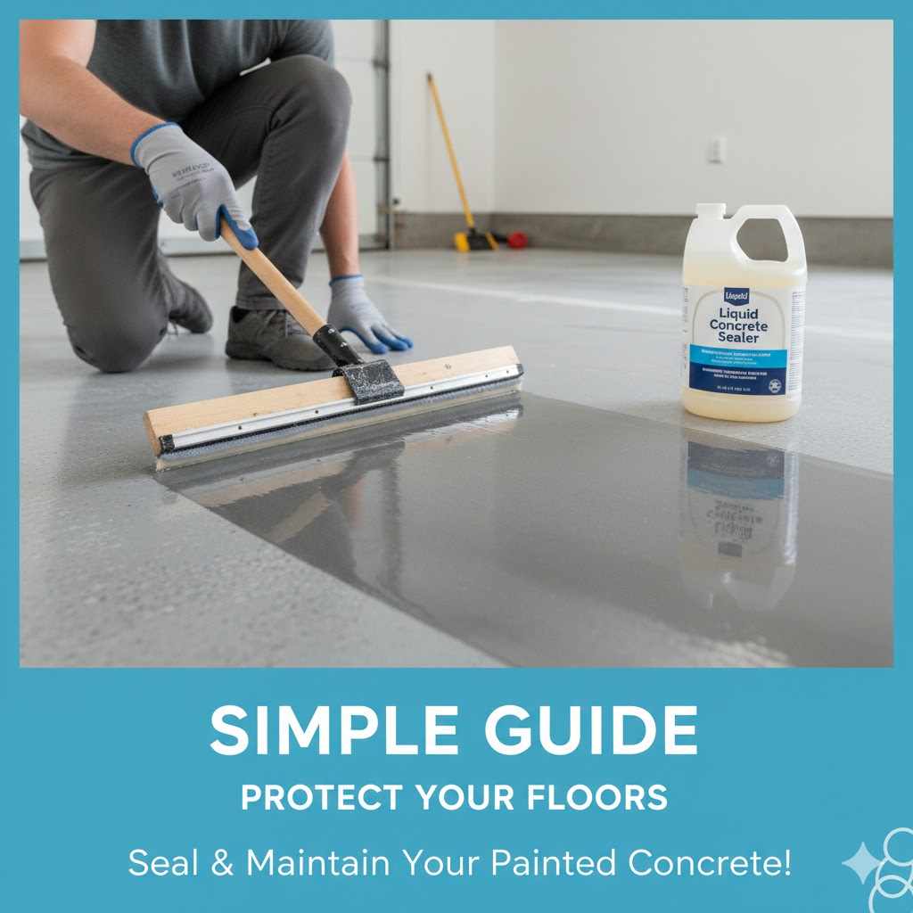 How to Seal Painted Concrete Simple Guide