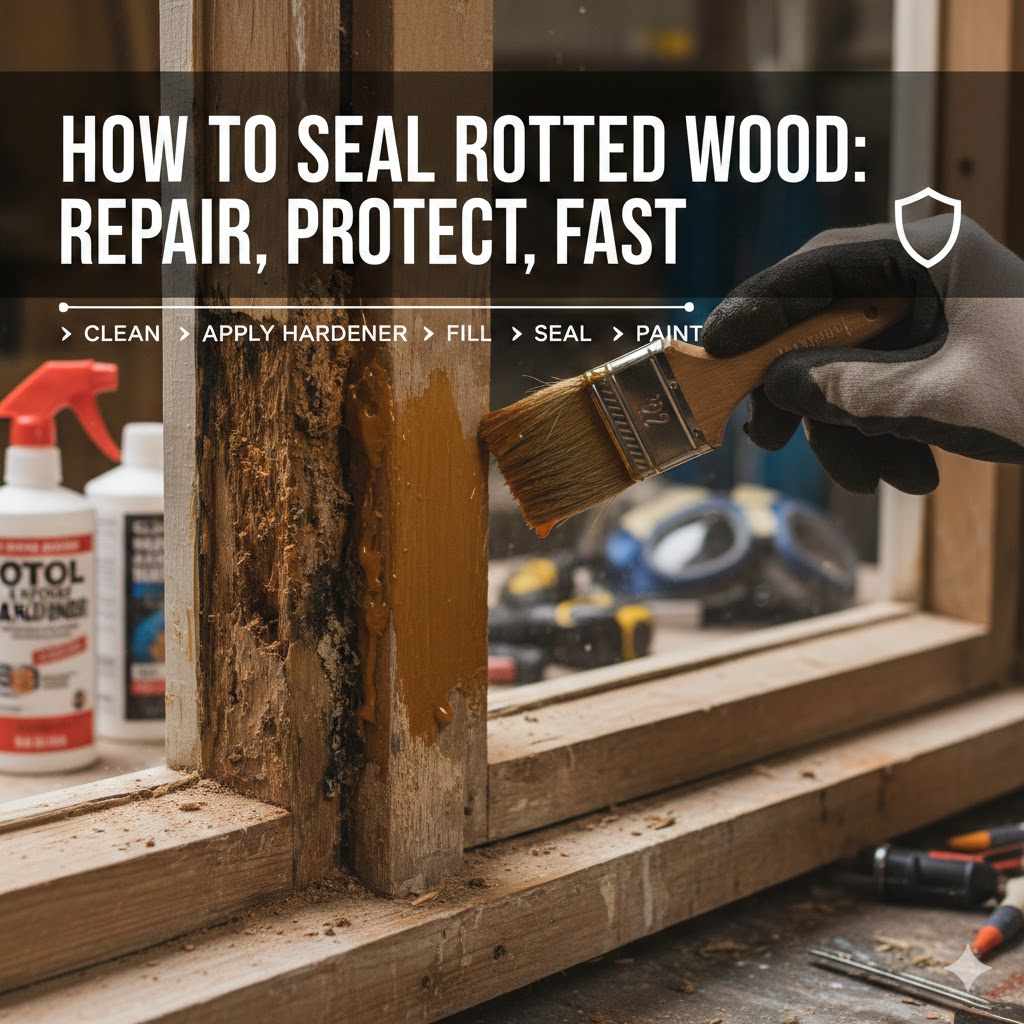 How to Seal Rotted Wood Repair Protect Fast