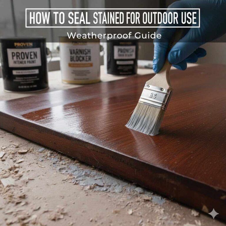 How to Seal Stained Wood for Outdoor Use