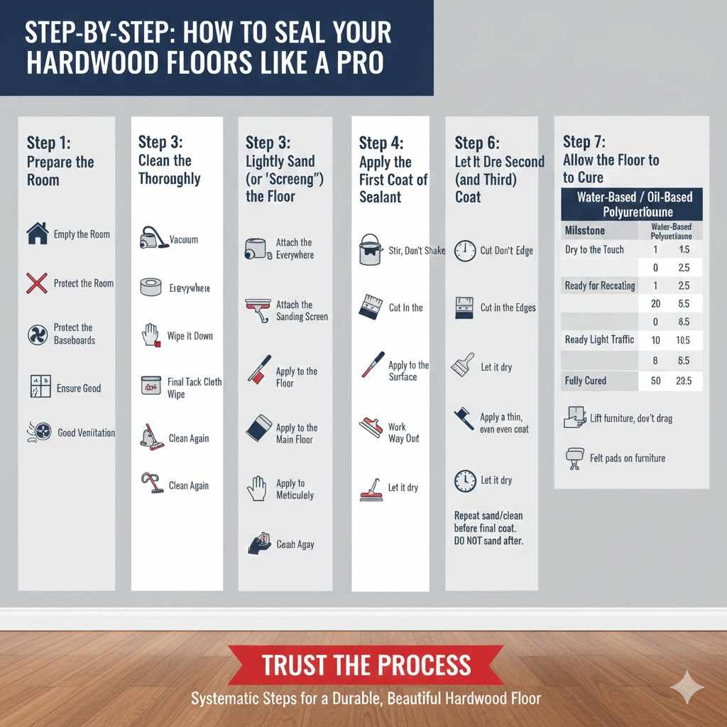 How to Seal Your Hardwood Floors Like a Pro