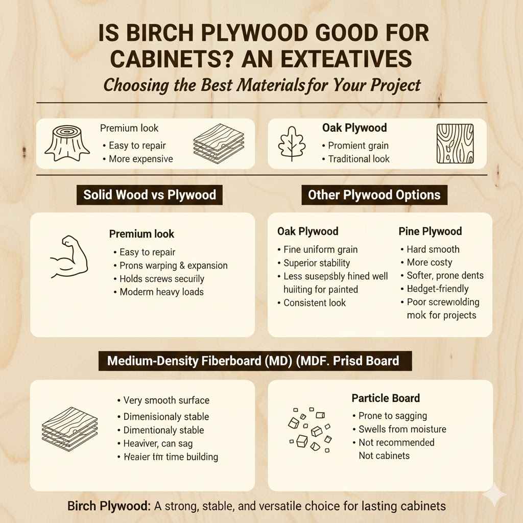Is Birch Plywood Good for Cabinets Weighing Alternatives