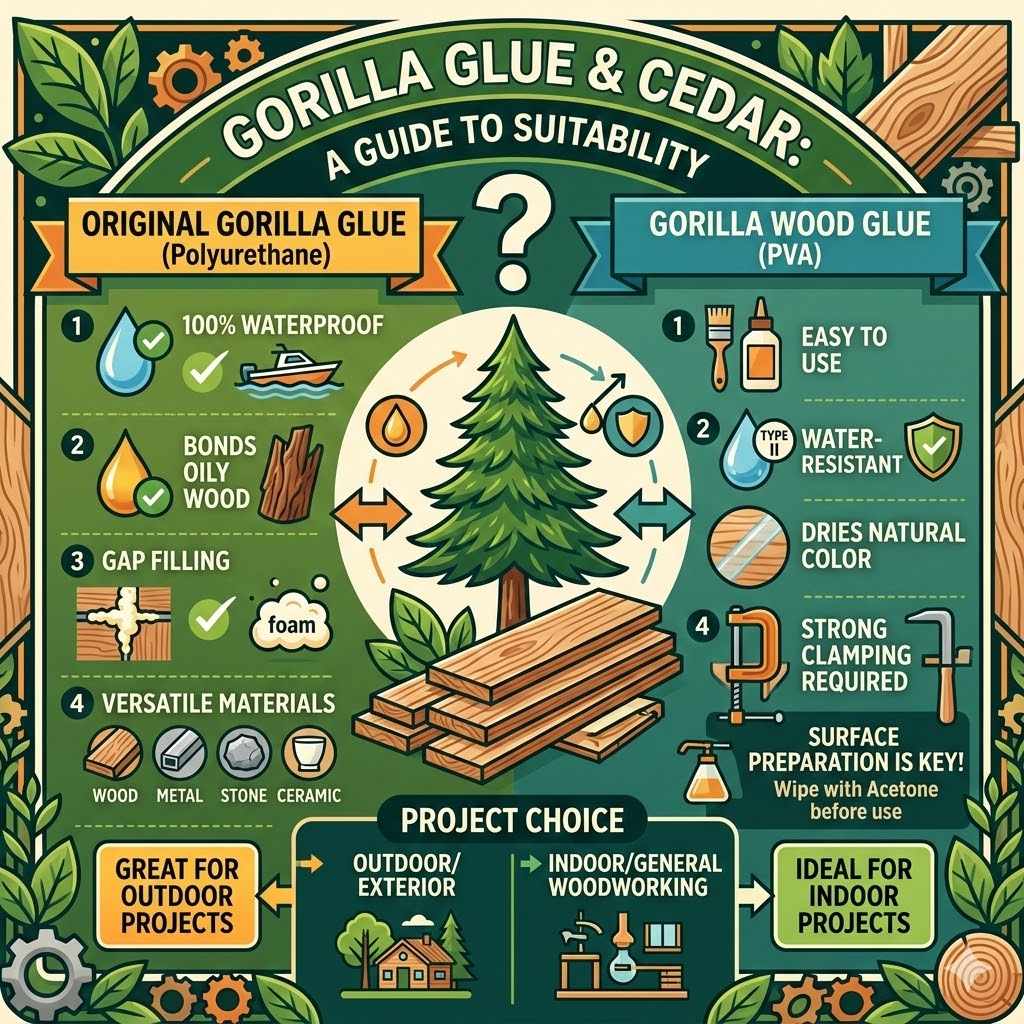Is Gorilla Wood Glue Good for Cedar