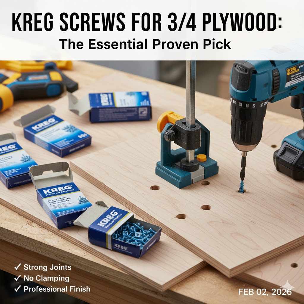 Kreg Screws for 34 Plywood