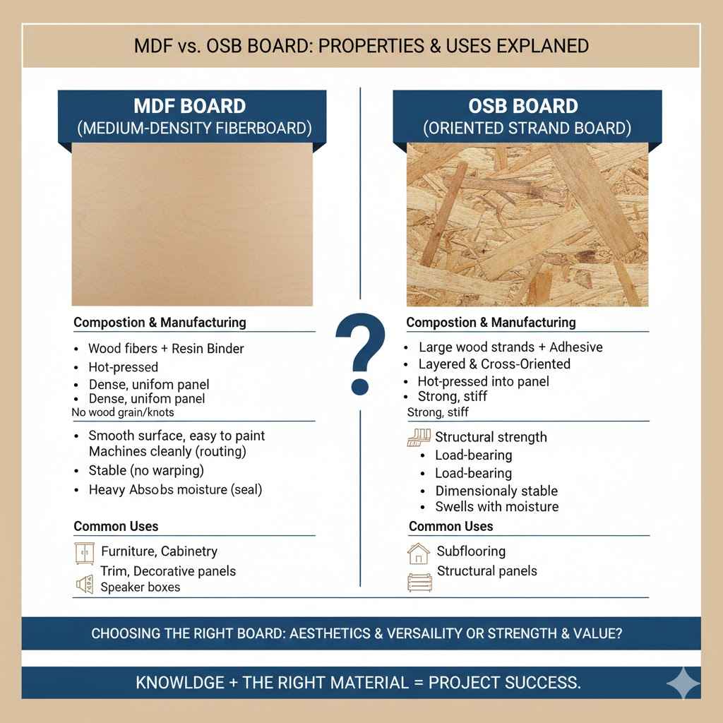 Understanding MDF vs OSB Board Which Should You Use