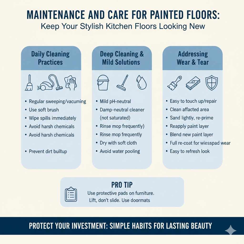 Maintenance and Care for Painted Floors