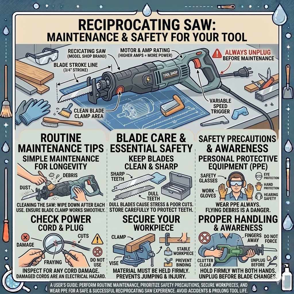 Maintenance and Safety for Your Reciprocating Saw