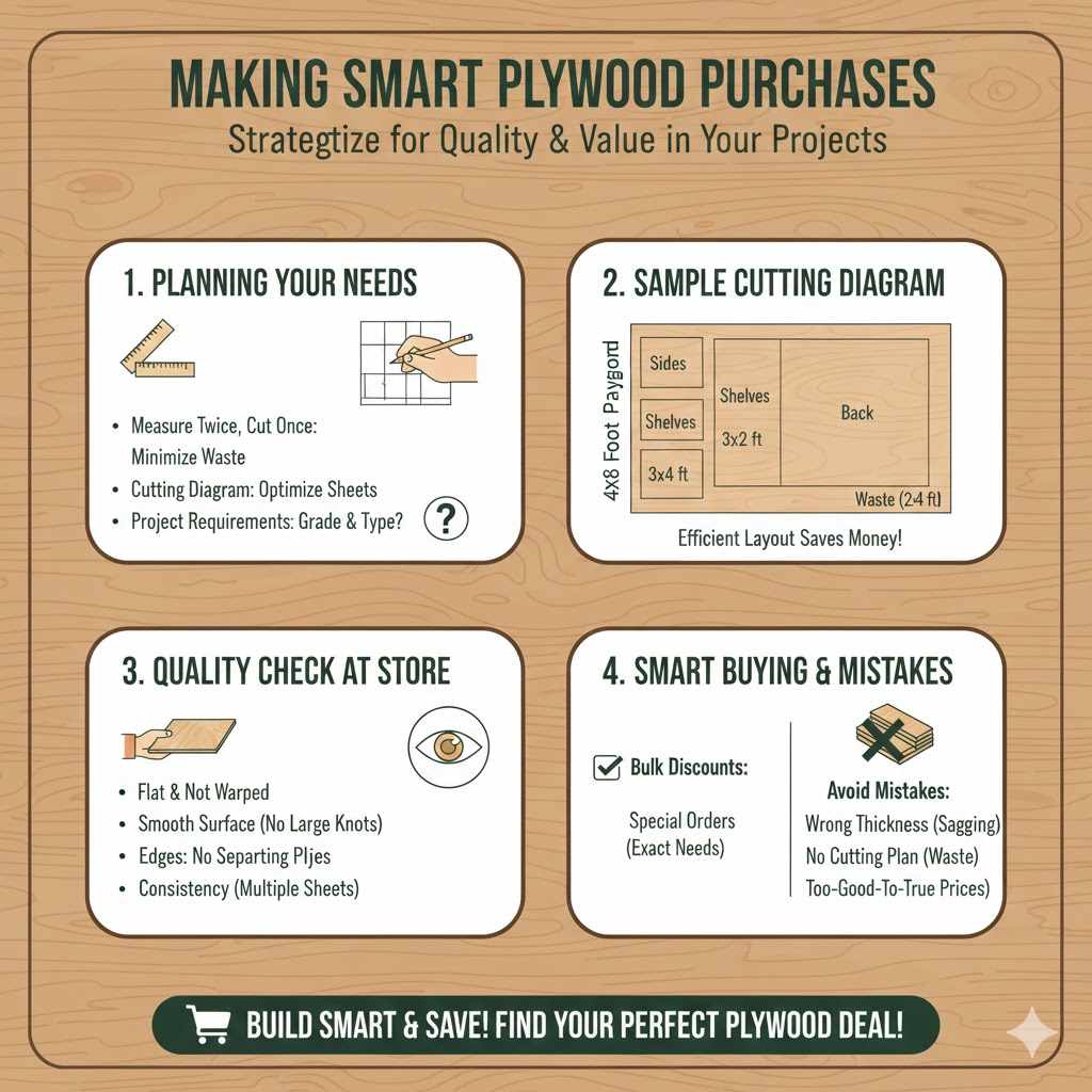 Finding 4x8 1/2 Inch Plywood Sheets Best Deals
Making Smart Plywood Purchases