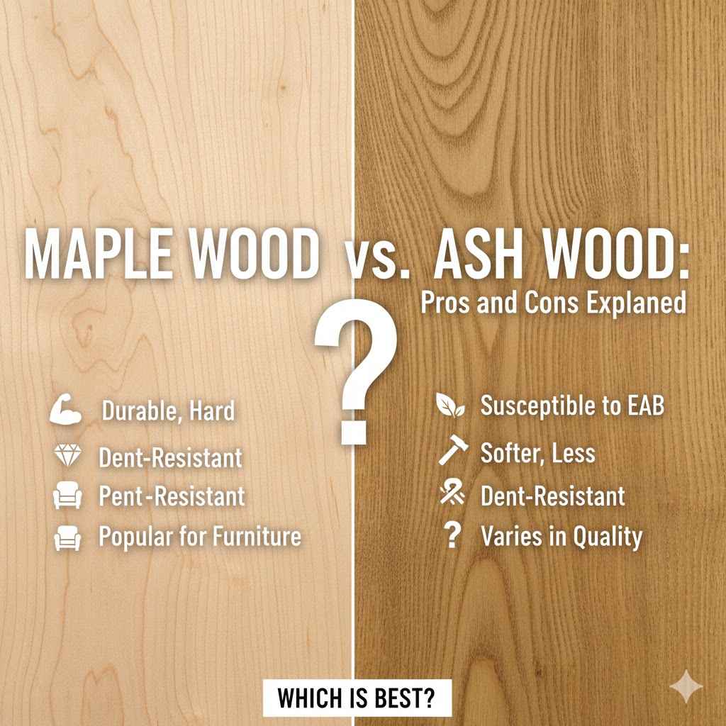Maple Wood vs Ash Wood Pros and Cons Explained