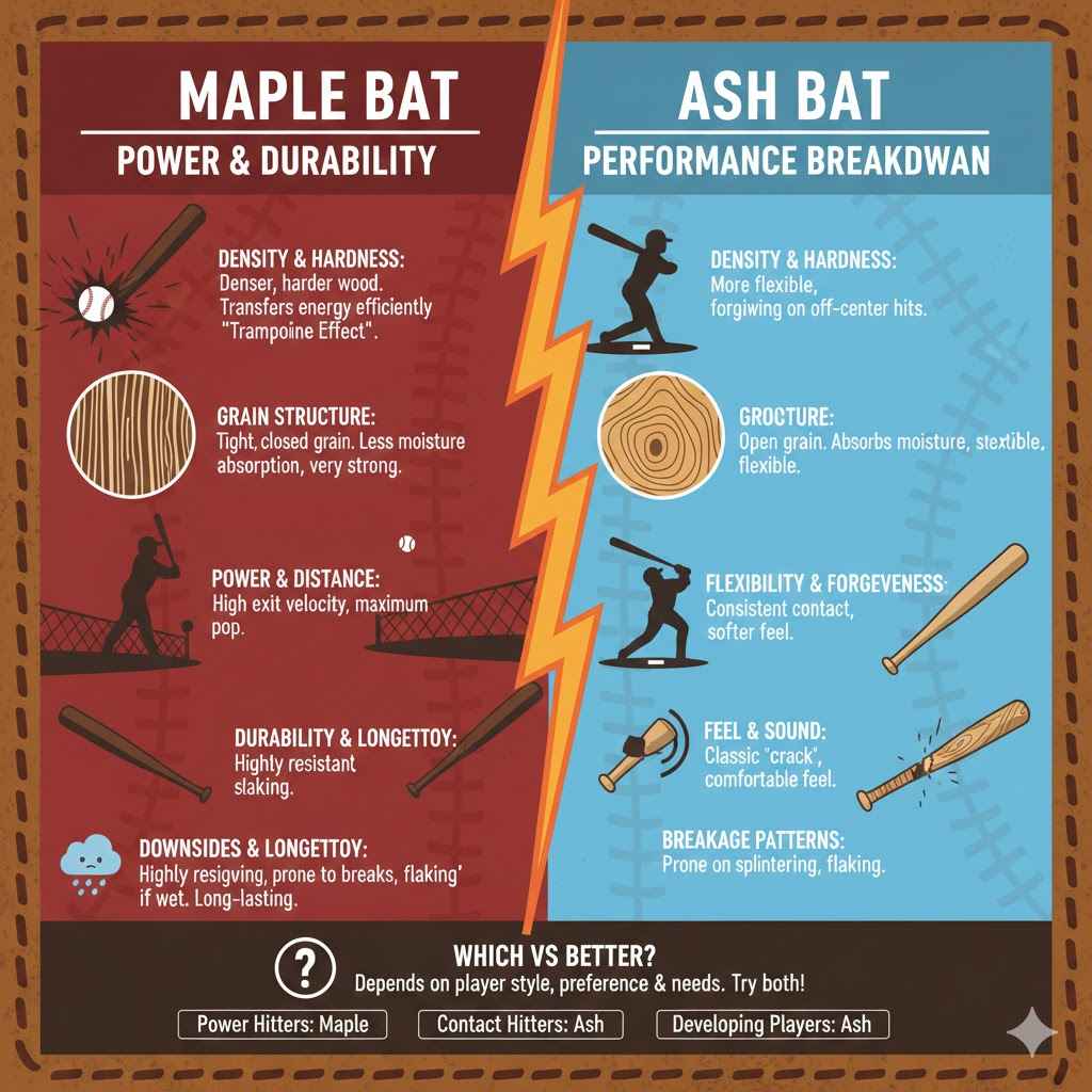 Maple vs Ash Bat Performance Breakdown