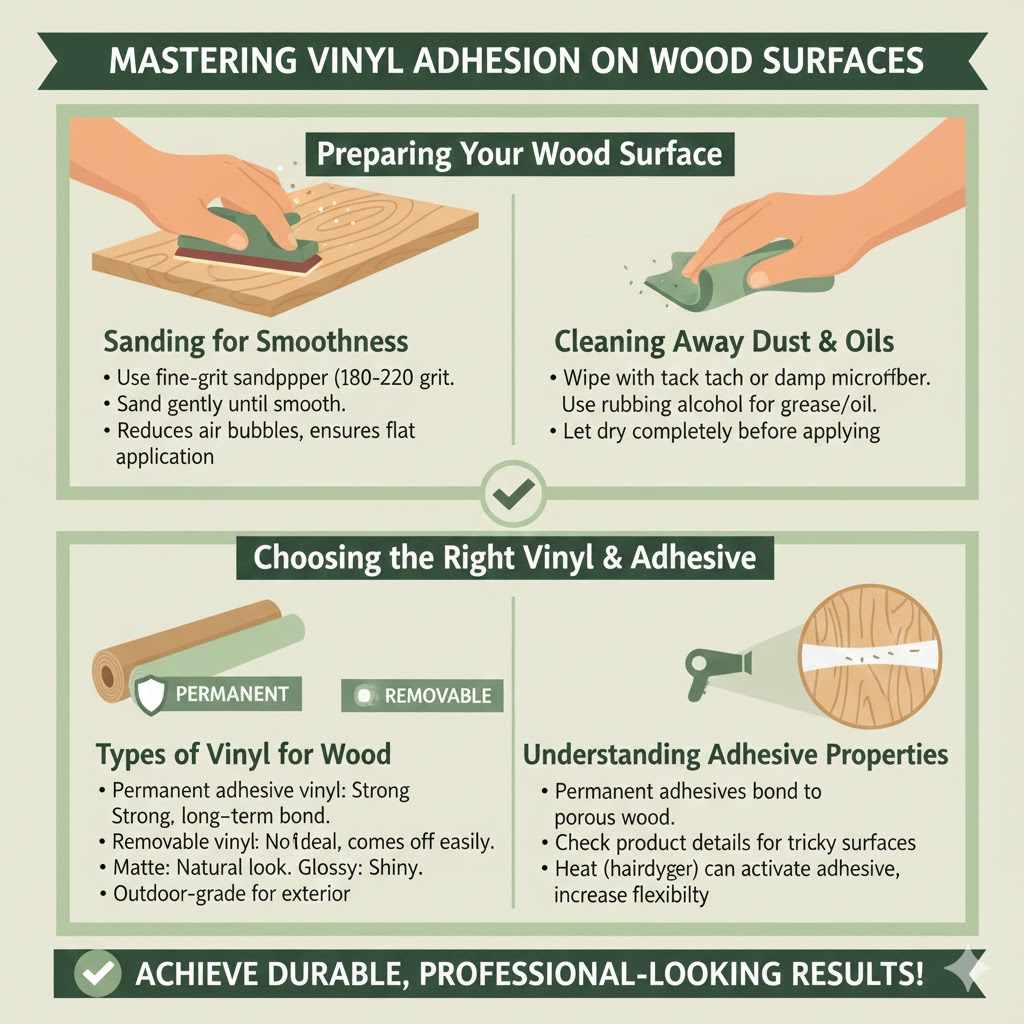 Mastering Vinyl Adhesion on Wood Surfaces

