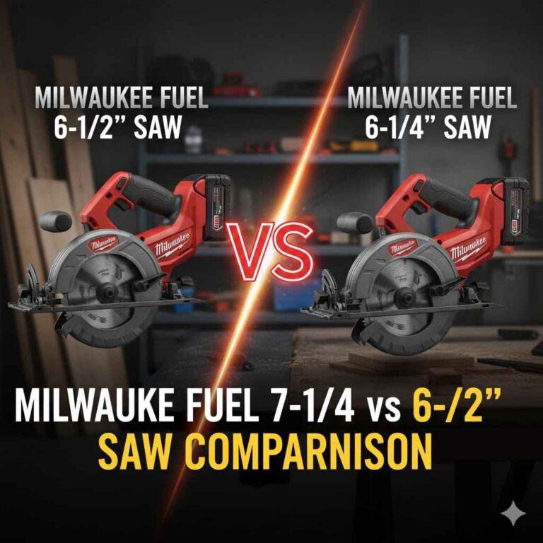 Milwaukee Fuel 7-1/4 vs 6-1/2 Saw Comparison