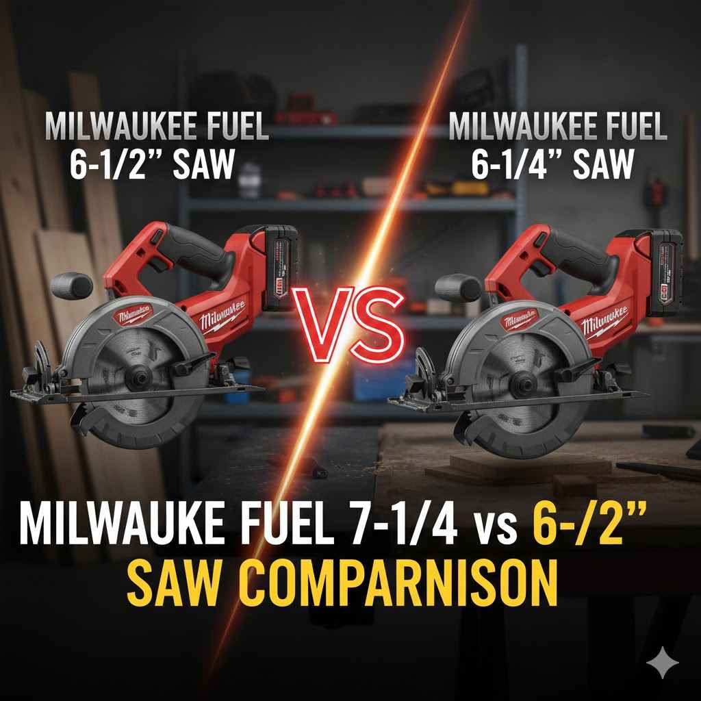 Milwaukee Fuel 7-1/4 vs 6-1/2 Saw Comparison