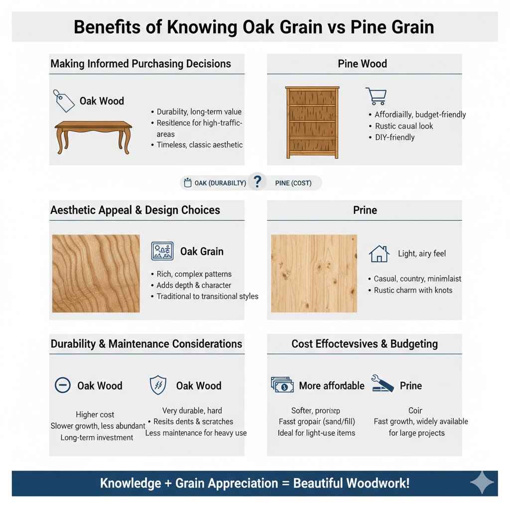 Benefits Of Knowing Oak Grain vs Pine Grain What’s The Difference