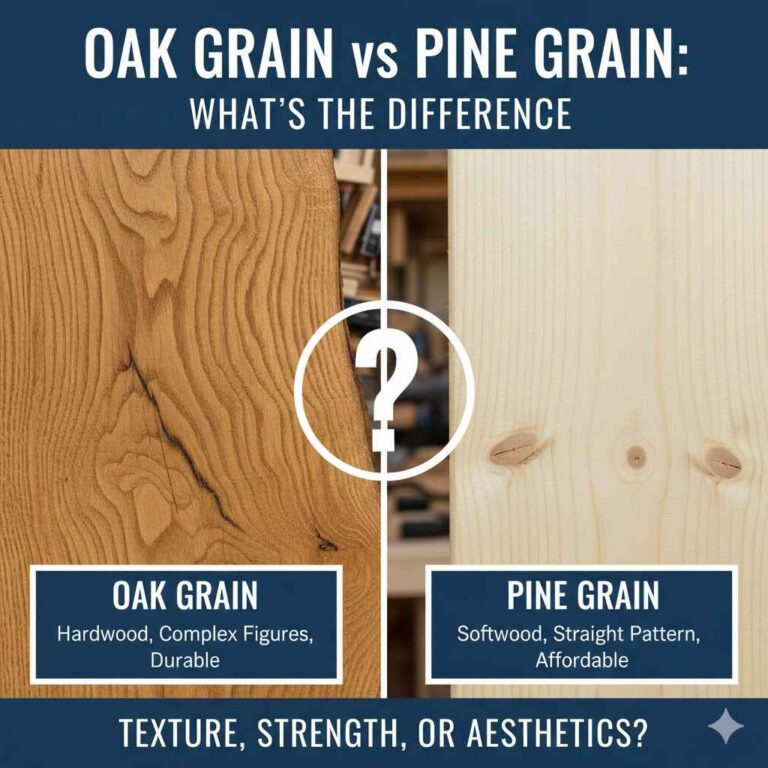 Oak Grain vs Pine Grain