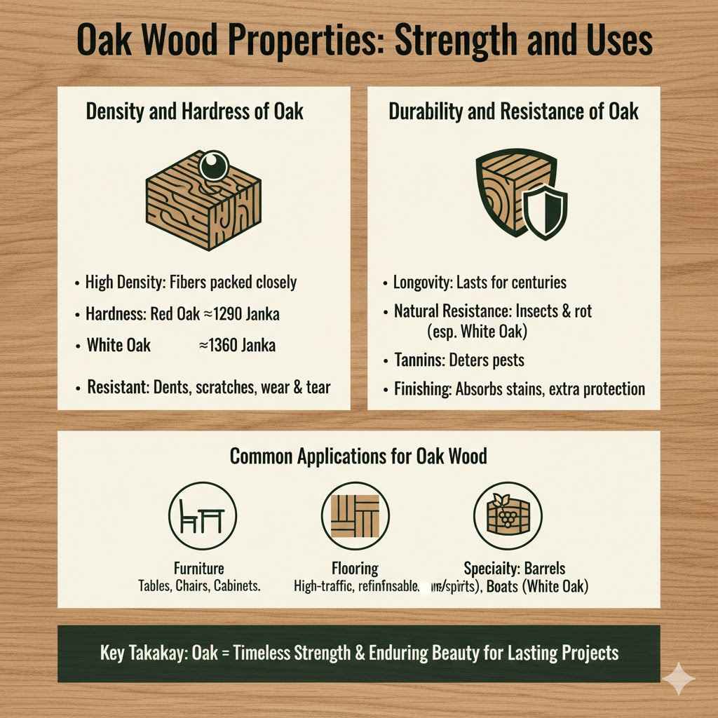 Oak Wood Properties Strength and Uses