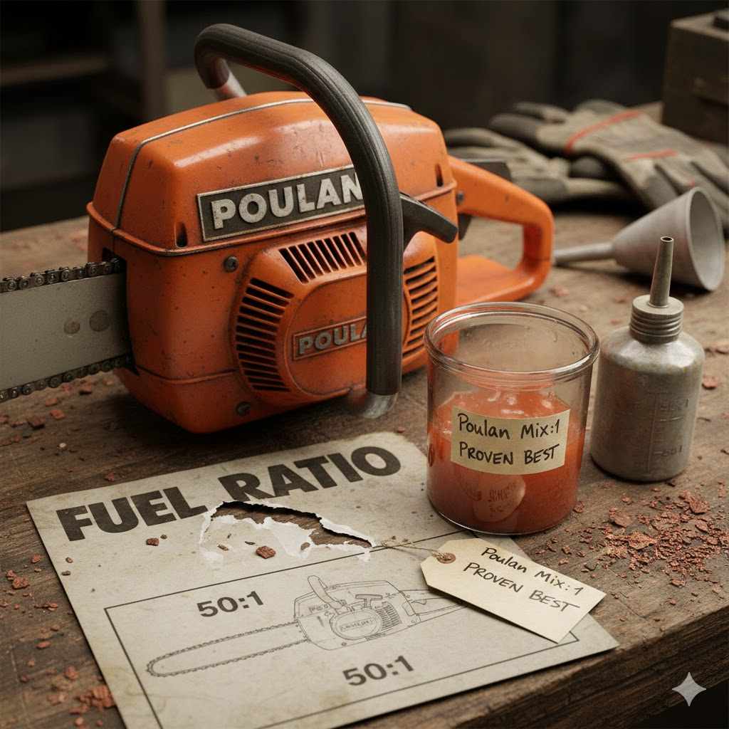 Poulan Chainsaw Fuel Ratio