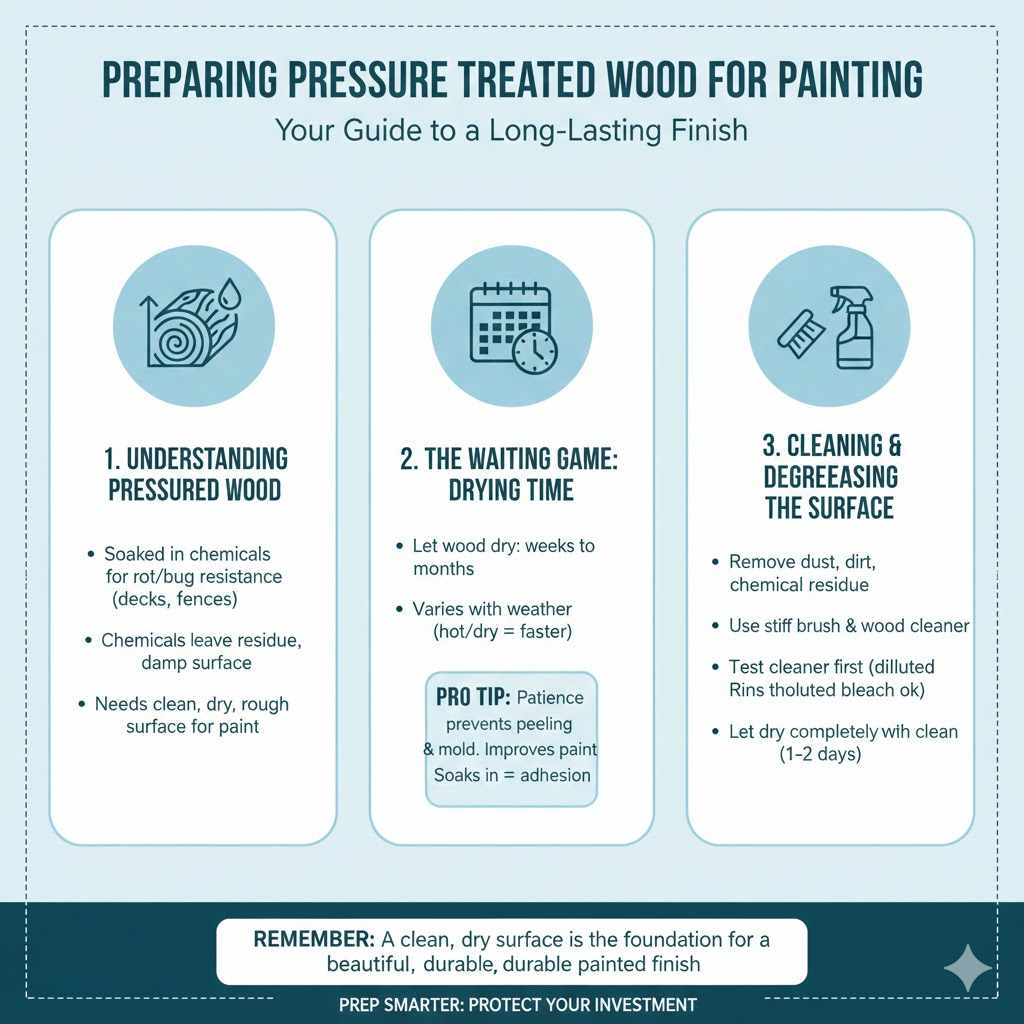 Preparing Pressure Treated Wood for Painting