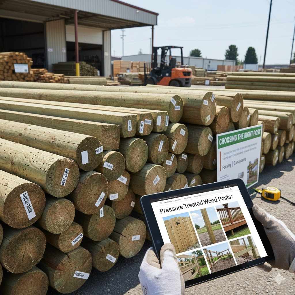 Pressure Treated Wood Posts