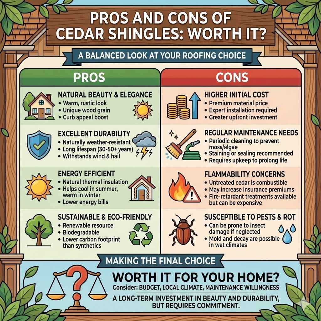 Pros and Cons of Cedar Shingles Worth It?