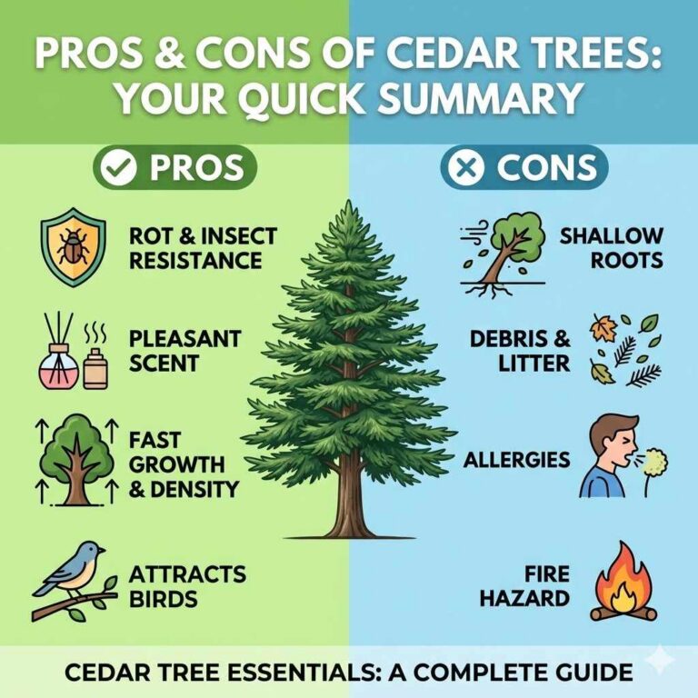 Pros and Cons of Cedar Trees You Should Know Summary