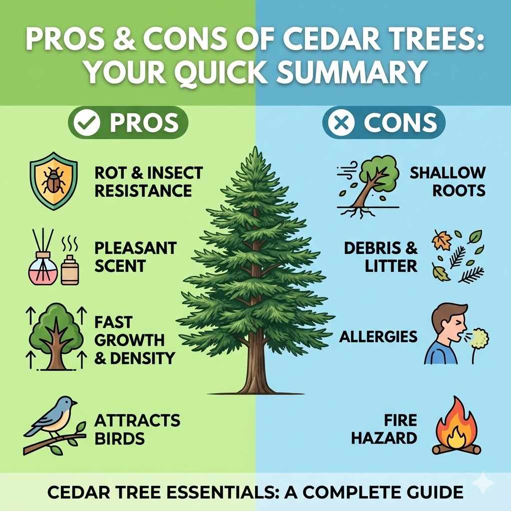 Pros and Cons of Cedar Trees You Should Know Summary