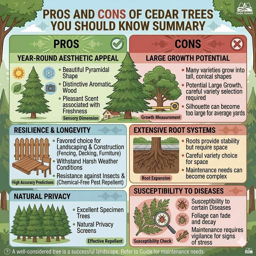 Pros and Cons of Cedar Trees You Should Know Summary